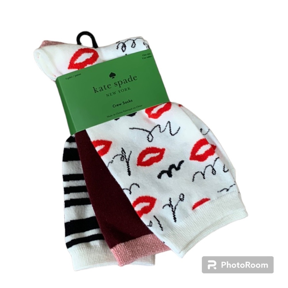 Kate Spade New York Womens 3 Pack Socks Set